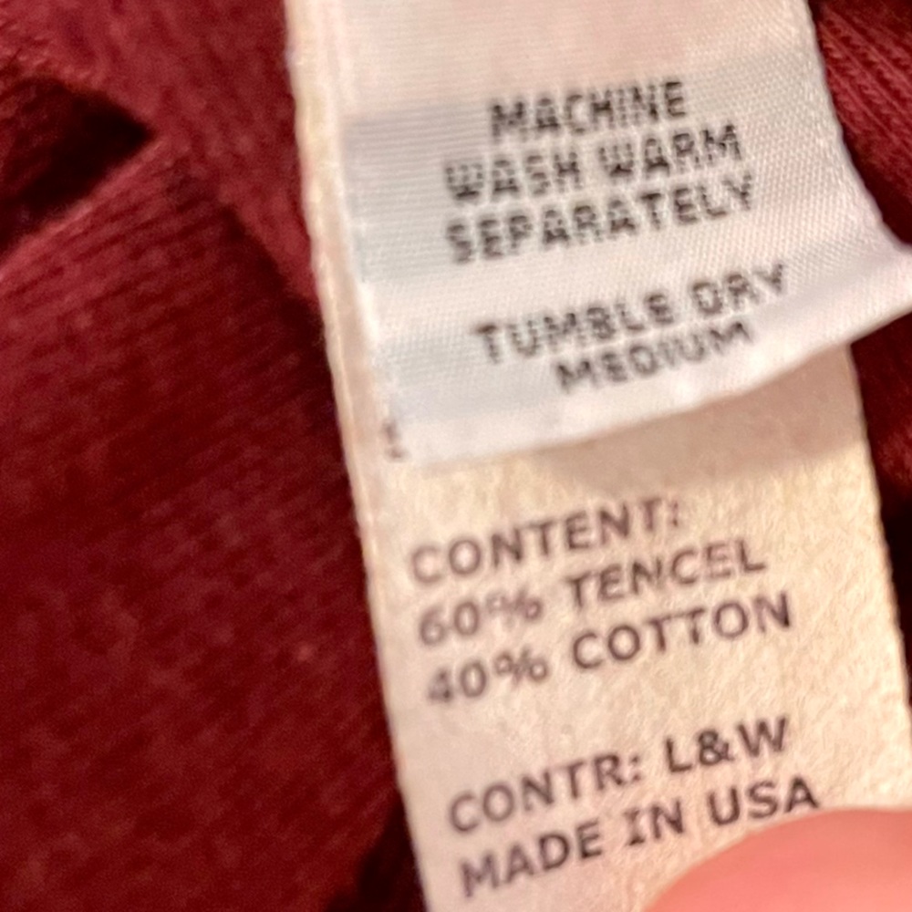 Cut Loose Medium Burgundy Long Sweater